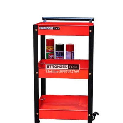 XE ĐẨY 3 NGĂN ĐA NĂNG CÓ KHAY PHỤ STRONGER TOOL