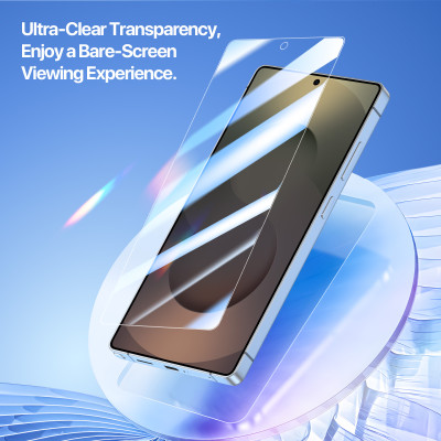 Miếng Dán Cường Lực Trong Suốt Khung Tự Dán Dux Ducis cho Samsung Galaxy S25 Ultra/ S25 Edge, Roga Series Không Viền Đen_ Hàng Chính Hãng