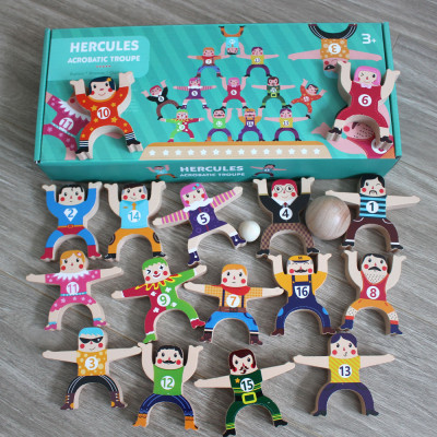 Đồ chơi trẻ em bằng gỗ Bộ Lắp Ráp Thăng Bằng Giúp Bé Khả Năng Tập Trung, Khéo léo