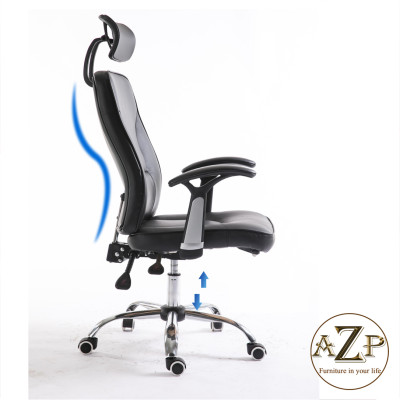 Ghế Giám Đốc, Ghế Văn Phòng Công Thái Học - Ngả Lưng Thư Giản kèm tựa đầu thông minh - hàng Nhập Khẩu AZP-9747