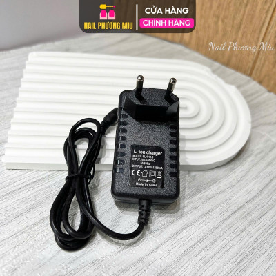 Sạc Máy Mài EN101 Chuẩn Nguồn Đầu Ra 12V-1200mA, Chân Cắm Tròn Tương Thích Các Dòng US801, US803, US805 Làm Nail Tiện Lợi Nail Phương Miu Nữ Women