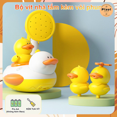 Đồ Chơi Vịt Phun Nước thả bồn tắm Cho Bé có vòi phun bản nâng cấp