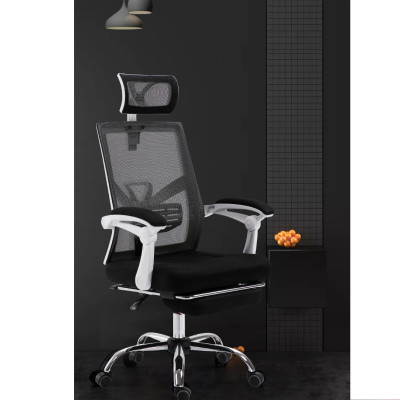 Ghế Văn Phòng Chân Xoay, Lưng Cao, Có Tựa Đầu Kèm Gác Chân, Ngả Lưng Thư Giãn AZP-H822- Hàng Nhập Khẩu