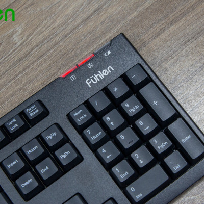 Bộ phím chuột máy tính không dây Fuhlen A150g, BH 24 tháng, Tặng kèm pin- Hàng chính hãng