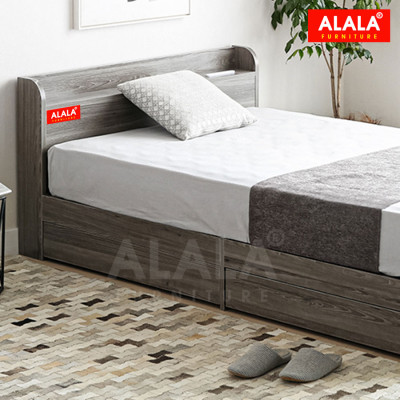 Giường ngủ ALALA03 + 2 hộc kéo / Miễn phí vận chuyển và lắp đặt/ Đổi trả 30 ngày/ Sản phẩm được bảo hành 5 năm từ thương hiệu ALALA/ Chịu lực 700kg