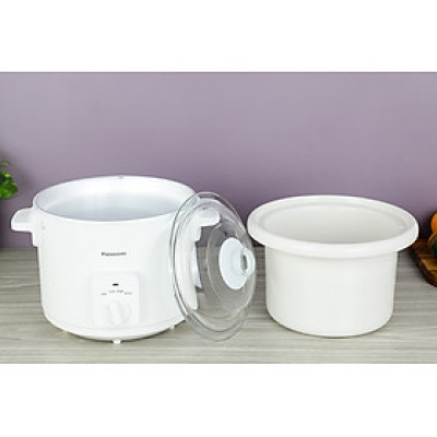 Nồi Nấu Chậm Ninh Hầm Đa Năng Panasonic NF-N31AWRA - Dung tích 3L - Lòng nồi sứ cao cấp - Mâm nhiệt đa chiều - Hàng chính hãng - Bảo hành chính hãng 12 tháng