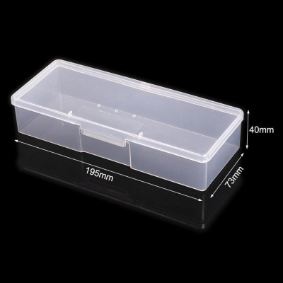 Hộp Đựng Cọ Nail Bằng Nhựa Cứng 3 Lỗ Thoáng Khí, Hộp Bảo Quản Dụng Cụ Làm Nail, Khóa Cài Chắc Chắn, Tiện Lợi Chống Bụi
