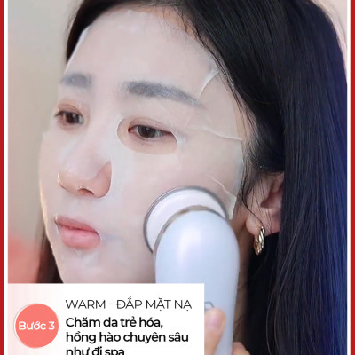 Máy nâng cơ, đẩy dưỡng chất trẻ hoá da thông minh, Nanotime BEAUTY F81E cao cấp nhất hàng chính hãng Bảo Hành 2 Năm 