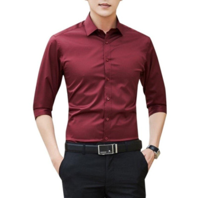 Áo Sơ Mi Nam Tay Dài Màu Trơn Thời Trang Ponivalaza cao cấp Chất Kate Mềm Và Thoáng Mát