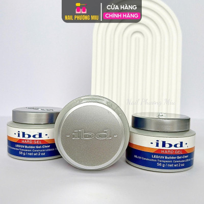 Hũ Gel Lạnh IBD Trong Suốt 56g Chuyên Dụng Làm Nail, Hard Gel Không Nóng IBD Đắp Móng Và Đính Đá LED/UV Builder Clear Bền Đẹp Nữ Women
