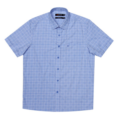 Áo sơ mi nam tay ngắn form suông vạt ngang Khatoco A1MN468T2-CNCR087-2409-N