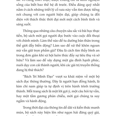 Sách - Bách Trí Minh Đạo - Trí Tuệ Xử Thế - Làm Nên Đại Sự