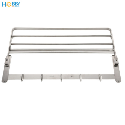 Kệ để khăn tắm quần áo đa năng gắn tường inox 304 Hobby Home Decor GTK