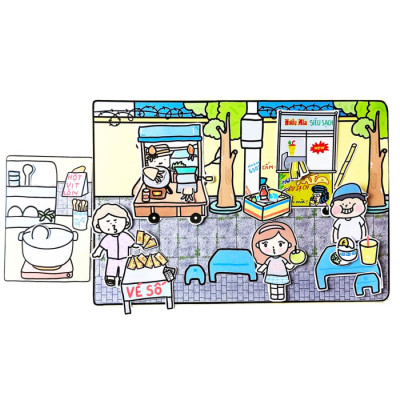 Bộ Tranh Tương Tác Cô Tiên Xanh - Vỉa Hè Thu Nhỏ