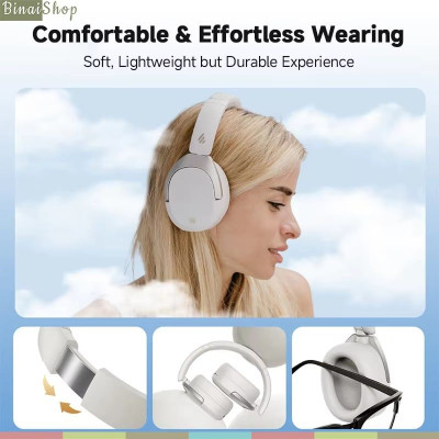 Edifier W830NB - Tai Nghe Over-Ear Không Dây Bluetooth V5.4, Chống Ồn Chủ Động, Hi-Res Audio Wireless, LDAC -45dB, Sử Dụng 94 Giờ - Hàng chính hãng