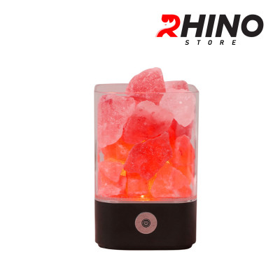 Đèn ngủ đá muối tự nhiên Rhino L901 thanh lọc không khí, 2 màu sắc - hàng chính hãng
