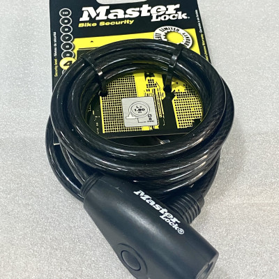 KHÓA DÂY XE ĐẠP MASTERLOCK 8126 MÀU ĐEN