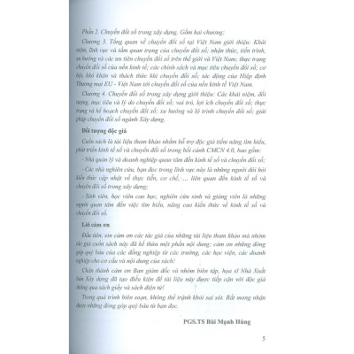 Sách - Kinh Tế Số Và Chuyển Đổi Số Trong Xây Dựng