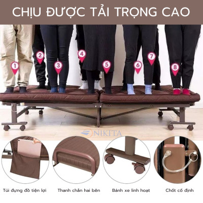 Giường ngủ hỗ trợ trào ngược dạ dày, nâng đầu bằng động cơ điện, tiện lợi, dễ sử dụng, chính hãng Nikita