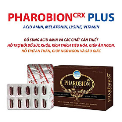VIÊN ĂN NGỦ NGON PHAROBION PLUS - GIÚP AN THẦN NGỦ SÂU GIẤC - ĂN NGON MIỆNG - BỒI BỔ SỨC KHỎE - TĂNG SỨC ĐỀ KHÁNG CHO CƠ THỂ - MỖI NGÀY 1 VIÊN - HỘP 30 VIÊN