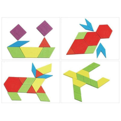 Đồ Chơi Xếp Hình Tangram Bằng Gỗ 155 Chi Tiết  Nhiều Màu Sắc Xếp Được Hàng Nghìn Hình Khác Nhau Cho Bé Tư Duy Sáng Tạo