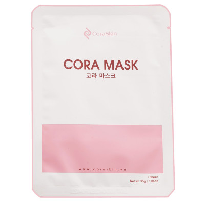MẶT NẠ MÀNG KHÓA TRẮNG CORA MASK ( hộp 10 miếng ) (Mặt nạ giấy) 