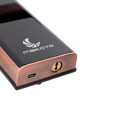 Khóa điện tử vân tay Makoto dòng Bushido 360 màu đồng Ngôn ngữ hoàn toàn Tiếng Việt