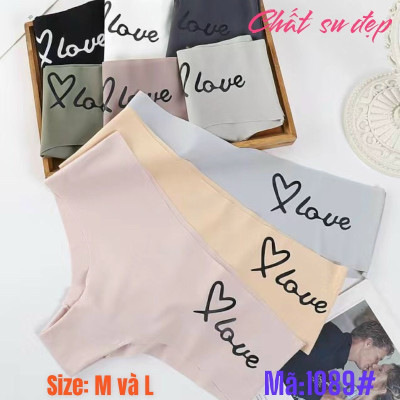 Combo 5 Quần Lót Nữ Su Trơn Nửa Mông Love 1089 – Seamless, Co Giãn 4 Chiều, Không Viền