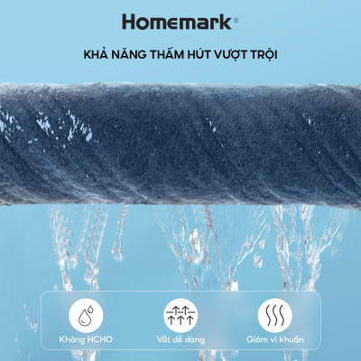 khăn tắm, khăn tay, khăn mặt sang trọng 100% cotton hữu cơ Homemark 500GSM mềm mại và khả năng thấm hút cao, nhanh khô