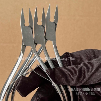Kìm Lấy Khoé 2 Trong 1 Inox VinSall Làm Nail, Kềm Lấy Khoé Mũi Dài 1,5cm Inox Cao Cấp Nail Phương Miu