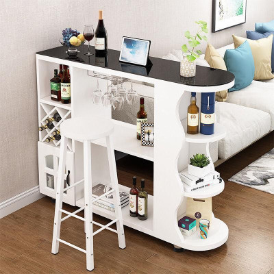 Quầy bar mini, quầy bar nhà bếp kết hợp tủ rượu VKB27B ( không kèm ghế) - Nội thất lắp ráp Viendong Adv