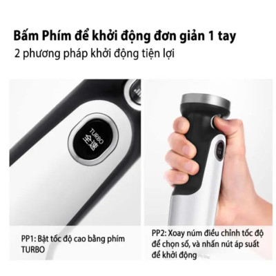 Máy xay sinh tố cầm tay 4 trong 1 kiêm bóc tỏi Morphy Richards MR6006 - HÀNG NHẬP KHẨU 