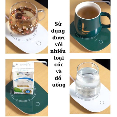Đế Hâm Nóng Cốc Cafe, Trà , Sữa – Thiết Kế Thông Minh, Đa Năng Tiện Lợi