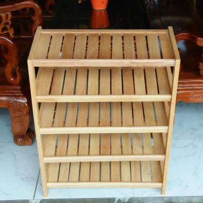 Kệ Giày Dép 4 Tầng Dài 62 cm Gỗ Cao Su 