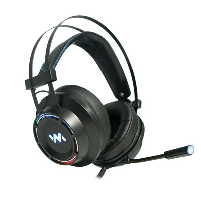 Tai nghe gaming Wangming WM9800 7.1 USB LED (Đen) - Hàng nhập khẩu