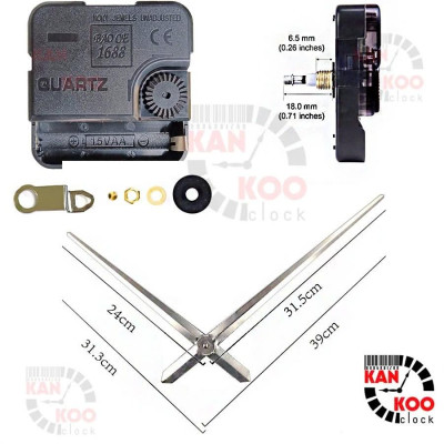 Máy & Kim Đồng Hồ Treo Tường Cỡ Lớn 1M – 1.2M | Bảo Hành 24 Tháng | Phụ Kiện Đầy Đủ