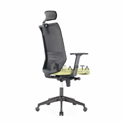 Ghế làm việc lưng cao có tựa đầu CM4268-M Nội thất Capta Lưng lưới nệm vải tay nhựa PP chân xoay nhựa nhập khẩu offical chair hcm