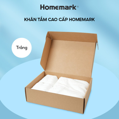 khăn tắm, khăn tay, khăn mặt sang trọng 100% cotton hữu cơ Homemark 500GSM mềm mại và khả năng thấm hút cao, nhanh khô