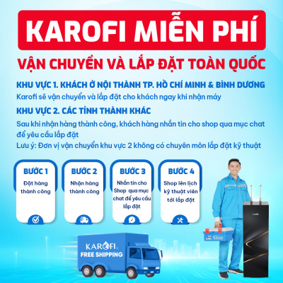 Máy lọc nước để gầm Karofi KAQ-U05 Pro - Hàng chính hãng