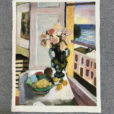 Tranh Henri Matisse in trên giấy dó thủ công truyền thống Việt Nam