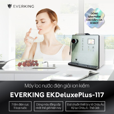 Máy Lọc Nước Điện Giải iON Kiềm EVERKING EKDeluxePlus-117  - Hàng Chính Hãng