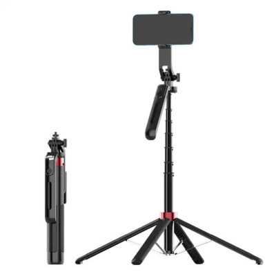 Gậy selfie tích hợp chân tripod cao 1m8 kèm phụ kiện chụp hình từ xa P185 - Hàng chính hãng