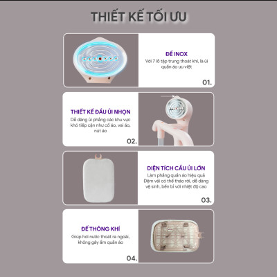 Bàn Ủi Hơi Bước Đứng BlueStone GSB-3955 - Hàng Chính Hãng