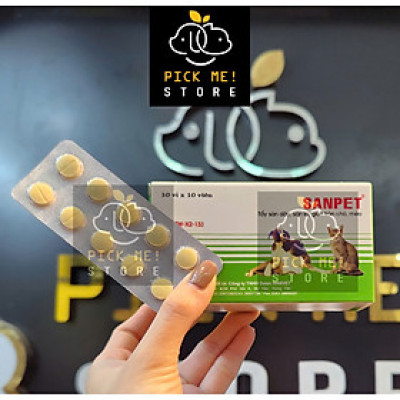 Sanpet - Xổ Giun Sán cho Chó Mèo dạng Viên