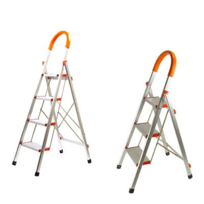 Thang nhôm 3 - 4 - 5 - 6 bậc xếp gọn - chữ A -  bản to - tay vịn -  cao cấp chính hãng -  thang gia đình đa năng gấp gọn