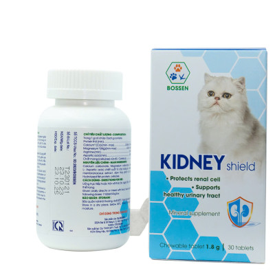 BOSSEN - KIDNEY Shield (cats) Hỗ Trợ Chức Năng Thận cho Mèo - Hộp 30 viên