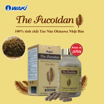 The Fucoidan - 100% Chiết Xuất Tảo Nâu Okinawa Nhật Bản Waki (90 Viên / Chai)