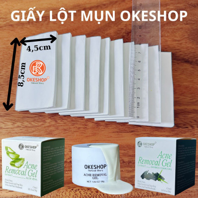 Giấy Lột Mụn Cám - Mụn Đầu Đen OKESHOP - Giải Pháp Cùng Gel Lột Mụn OKESHOP 600 tờ