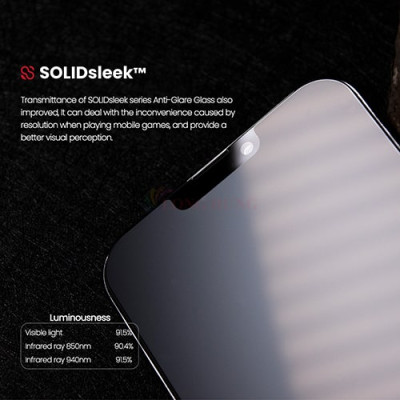 Dán màn hình cường lực Full viền chống vân tay Zeelot SOLIDsleek dành cho iPhone 13 Series (hỗ trợ Kit dán) - Hàng chính hãng