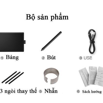 Bảng vẽ đồ họa Wacom CTL 472 chuyên dùng cho thiết kế đồ họa, dùng cùng với các phần mềm photoshop màu đen đỏ (hàng nhập khẩu)